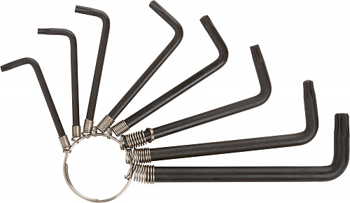 Ключи TORX FIT 64015 8 шт CrV Т9-Т40 Ключи TORX FIT 64015 8 шт CrV Т9-Т40