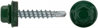 Саморезы кровельные ХВАТ 23512-0 4,8х28 RAL 6002 Саморезы кровельные ХВАТ 23512-0 4,8х28 RAL 6002