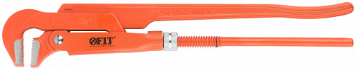 Ключ трубный газовый FIT 70402 Профи 90 гр. ( тип L ), CrV сталь 1,5" (400 мм)