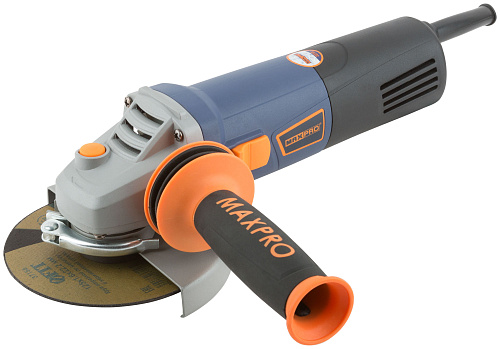 Шлифмашина угловая MAX-PRO 85132, 950 Вт, 3000-11000 об/мин, кожух 125 мм, регулировка оборотов, ручка, щетки