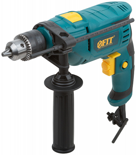 Дрель ударная FIT 80055 ID-601 600 Вт; 0-3000 об/мин; КлП 13 мм; 1,65 кг; рез. накл.; коробка